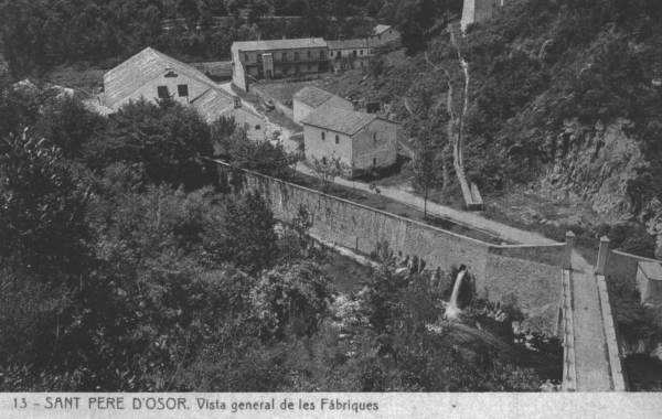 ntiga fotografia de les mines d'Osor (primera meitat del s.XX)Font: Cedida per Albert Climent a l'arxiu municipal